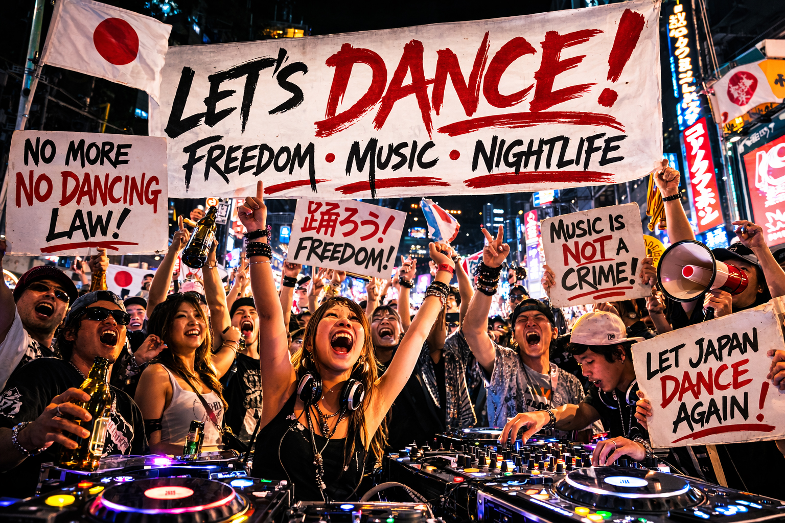 Solidarity image inspired by the Let's Dance movement